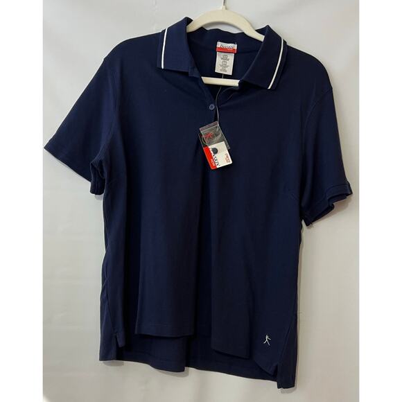 Danskin Now Tops - Danskin Now Womens Stretch Comfort Ladies XL (16-18) New Polo Short Sleeve NWT